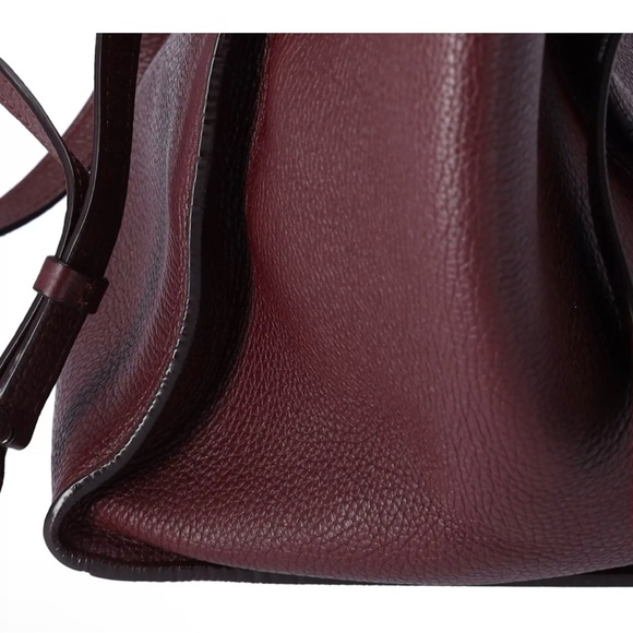 Celine Big Bag Small Tote Convertible Shoulder Bag Smooth Leather Bordeaux - Picture 6 of 13